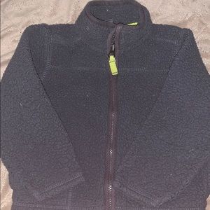 Dark gray zip up fleece